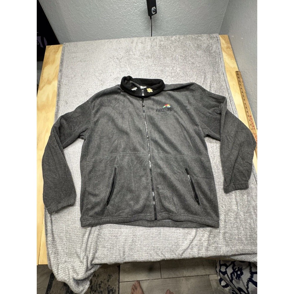 Vintage Men’s Daytona 500‎ Fleece Gray Size XXL 2 Pins Inc